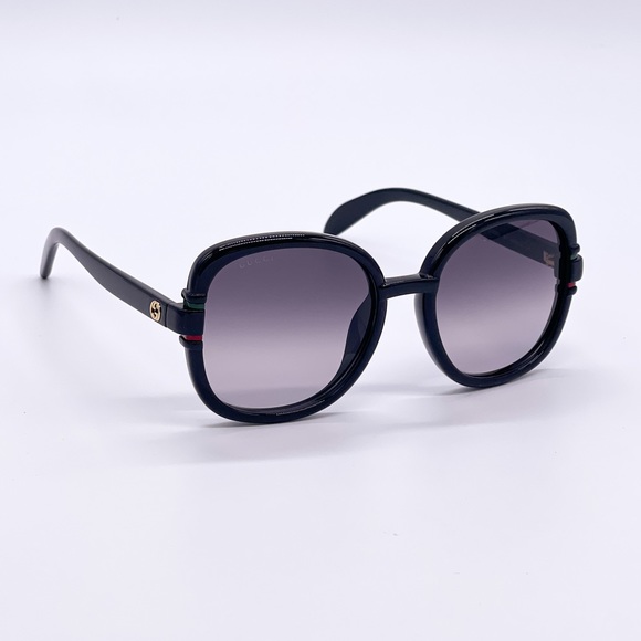 NEW GUCCI WOMEN BLACK GRAY OVERSIZED SUNGLASSES GUCCI GG1068SA 001 - Picture 6 of 7